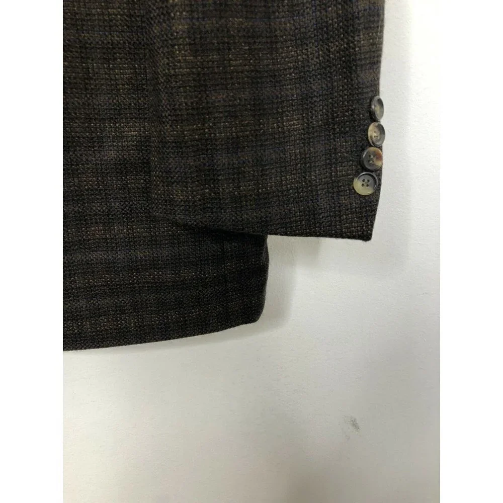 Hugo Boss Lambswool 42 Brown Wool‎ Check Blazer Sports Coat
